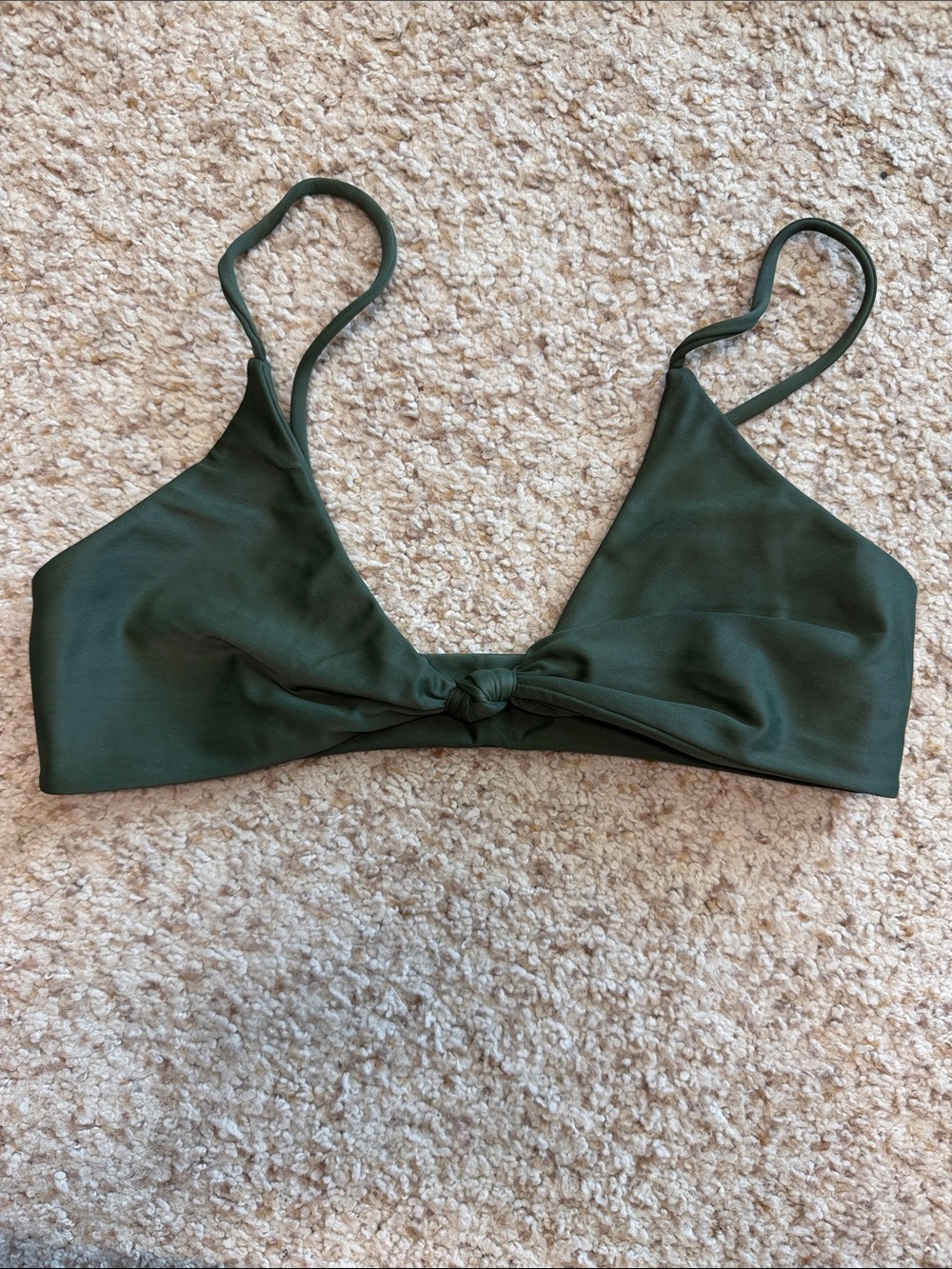 Mikoh Green Knotted Bikini Top Small